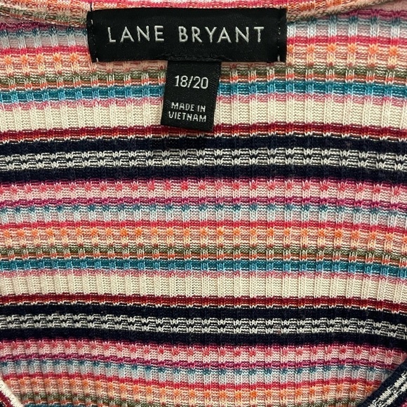 Lane Bryant Multicolored Short Sleeve Tee Size 18/20 - Picture 5 of 5